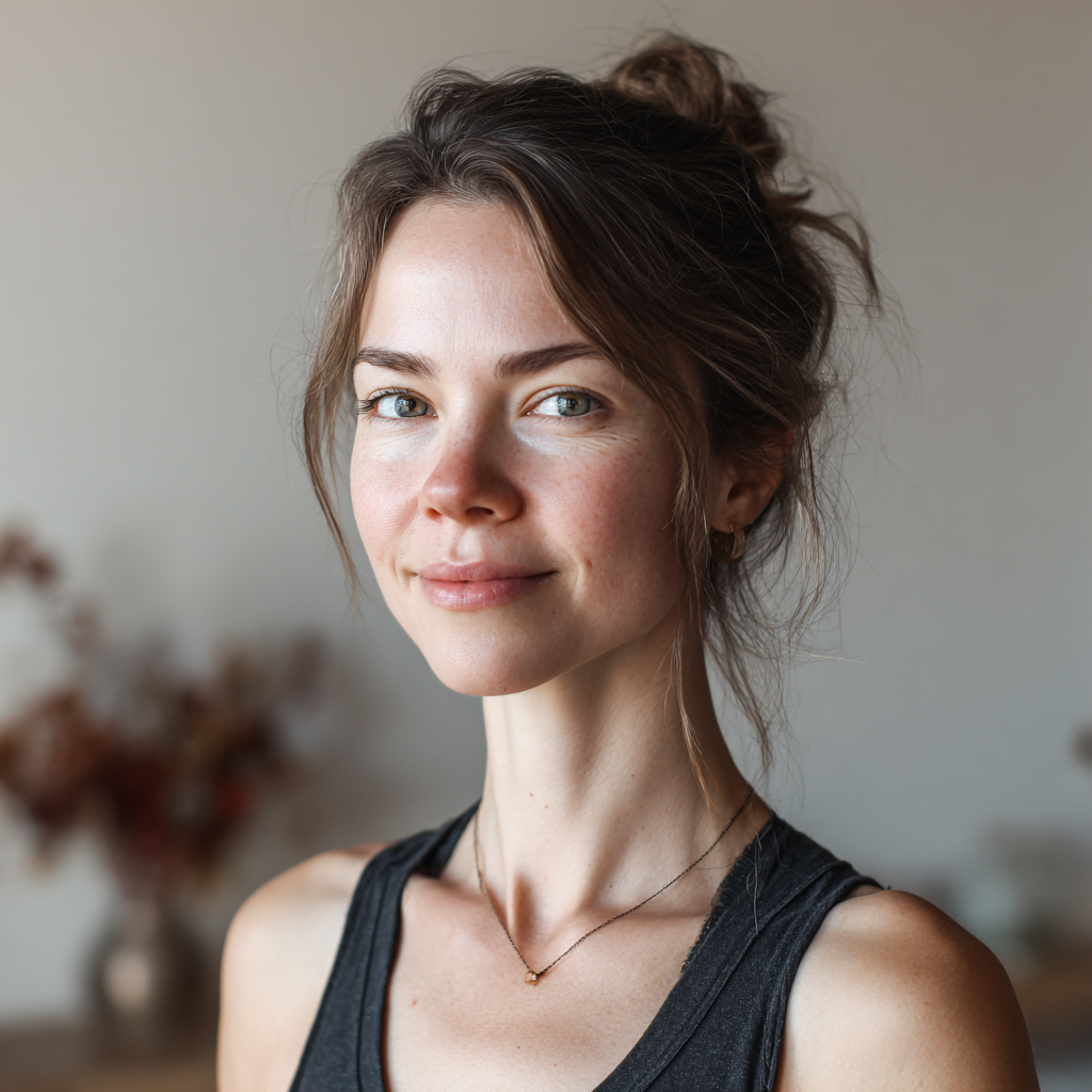 Instructor de yoga într-un mediu calm